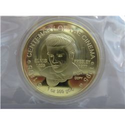 Gold finished Elvis Presley Commemorative coin