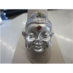 One of a kind diamond Buddha ring