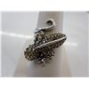 Image 1 : Ladies' hand set Swarovski crystal lizard ring