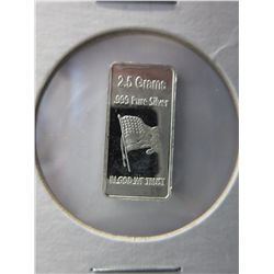American .999 solid silver 1985 Liberty bar