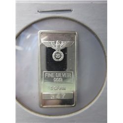 .999 Solid silver German Eagle & Iron Cross bar