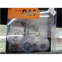 7 Pcs of brand new body piercing jewelry