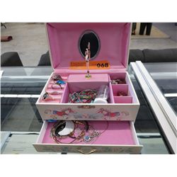 Musical jewelry box & contents