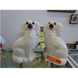 2 Vintage mantle Poodles