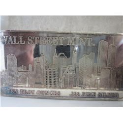 Pre-9/11 10 oz. silver Wall Street Bar