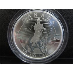 2013 Canada RCMP $10.00 silver coin