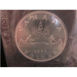1963 Canada Canoe Dollar, mint sealed