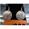 Image 1 : Pair Coin Earrings, French hooks