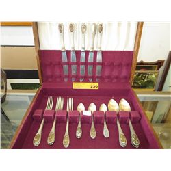 Unusual enamel cutlery in box