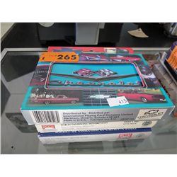 3 Sets of playing cards in collector tins