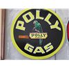 Image 1 : 23" Round tin sign "Polly Gas"