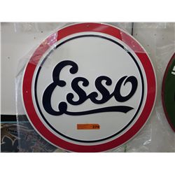 23" Round tin sign "Esso"