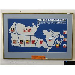 1989 Canada Games collector pins set