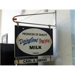 Vintage dairy sign