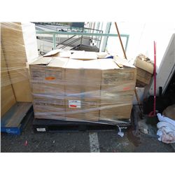 Skid of unsorted household goods