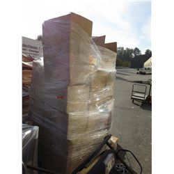 Skid of unsorted storage locker goods
