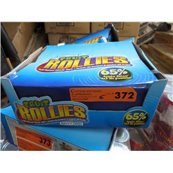 6 Cases of Fruit Rollies candy tape