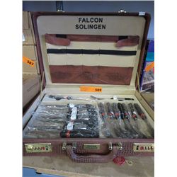 Solingen steak knife set, new in case