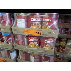 Case of Campbell's Chunky Sirloin Burger soup