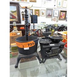 Vintage cast iron furniture samples