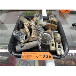 Vintage glass door knobs.