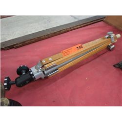 Vintage Dutch wood & metal tripod - CAH I