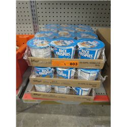 3 cases of Kellogg's Rick Krispies cereal cups