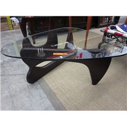 NEW - modern glass top coffee table