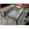 Image 1 : Rectangular glass top coffee table