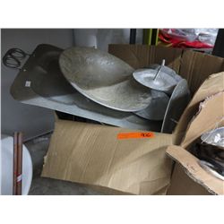 Large quantity metal serving ware