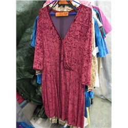 Halloween costume - 1940's style crushed velvet