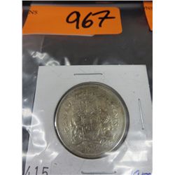 2 x 1959 Canadian 50¢ coins