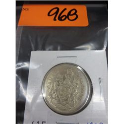 2 x 1963 Canadian 50¢ coins