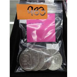 4 Canadian $1 coins - 1985