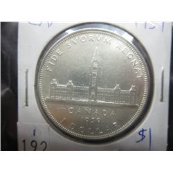1939 Canadian silver dollar .800 silver