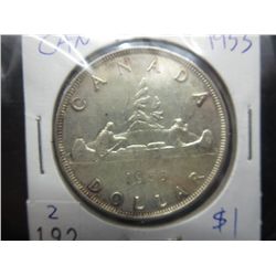 1953 Canadian silver dollar .800 silver