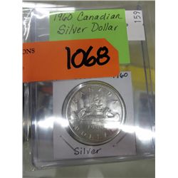 1960 CDN silver dollar .800 silver