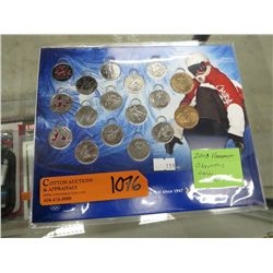 2010 Vancouver Olympic coin set w/ 3 Red quarters