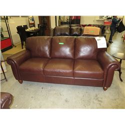 NEW - 3 Pcs Natuzzi leather living room suite