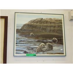 Signed Limited Edition Lisa Calvert "Otters"