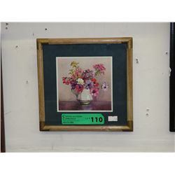 Framed still life print