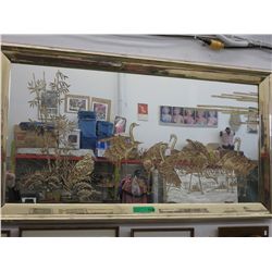 Mirror w/ bird motif