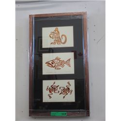3 Bill Reid -Impressed copper art cards
