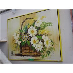 Large paint on canvas signed still life