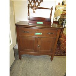 Vintage washstand on casters
