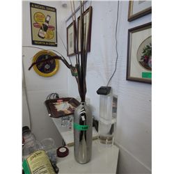 Decorative flower vase - 13" x 4"