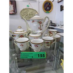 Occupied Japan - hand painted tea set - 11 pcs