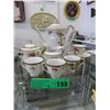 Image 1 : Occupied Japan - hand painted tea set - 11 pcs