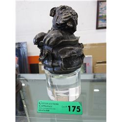 Bulldog in a Bag - Statue