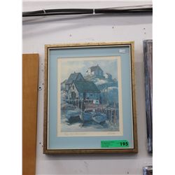 Signed print of Peggy's Cove Nova Scotia